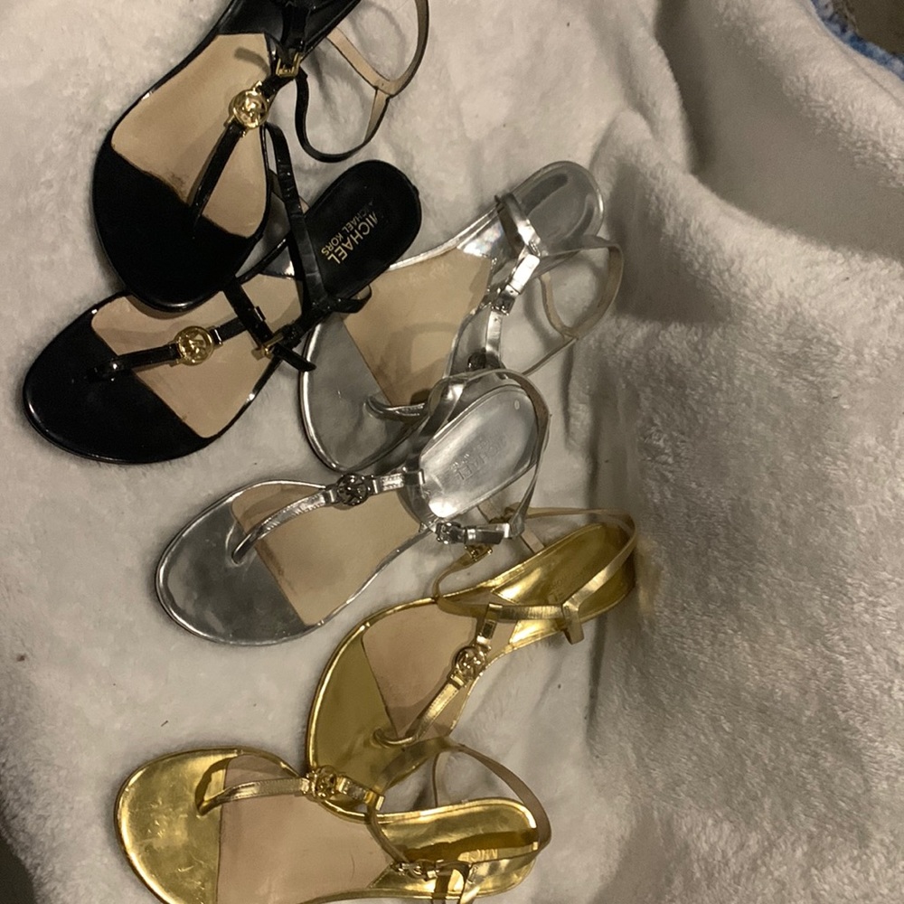 Michael Kors sandals. 3 pair for $25